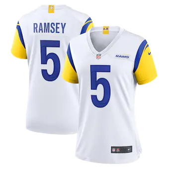 womens nike jalen ramsey white los angeles rams game jersey